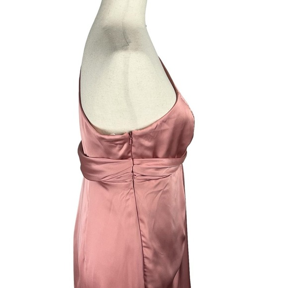 DESSY‎ COLLECTION ONE-SHOULDER TRUMPET GOWN IN DESERT ROSE NWOT WOMEN'S 16R - Picture 13 of 16
